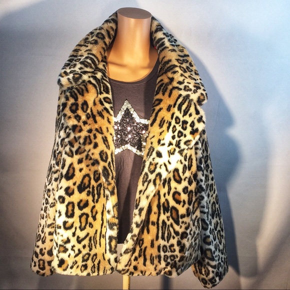 Who What Wear Jackets & Blazers - Who What Wear Faux Fur Leopard Print Jacket 3X